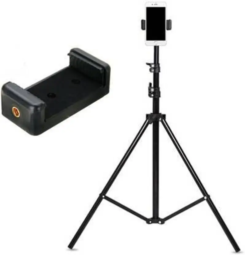Pocketcam Premium 84 Inch (7 feet) Tripod Stand, Adjustable and Portable Design with Mobile Clip Holder Perfect for Ring Light, Photography, Videography & Live Streaming, Compatible with All Mobiles - Image 5